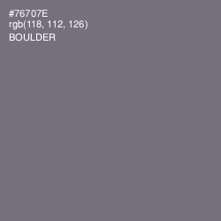 #76707E - Boulder Color Image