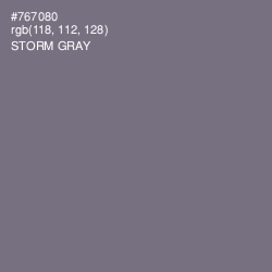 #767080 - Storm Gray Color Image