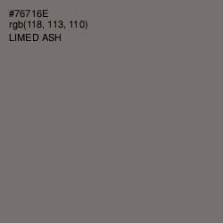 #76716E - Limed Ash Color Image