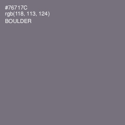 #76717C - Boulder Color Image