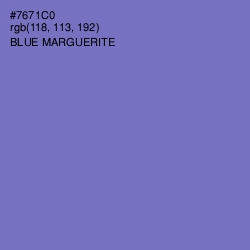 #7671C0 - Blue Marguerite Color Image