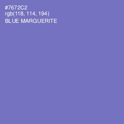 #7672C2 - Blue Marguerite Color Image