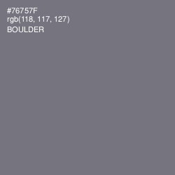 #76757F - Boulder Color Image