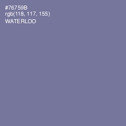 #76759B - Waterloo  Color Image