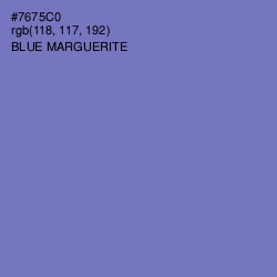 #7675C0 - Blue Marguerite Color Image