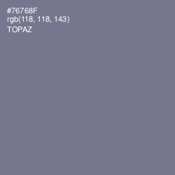 #76768F - Topaz Color Image