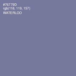 #76779D - Waterloo  Color Image