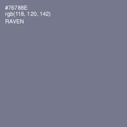 #76788E - Raven Color Image