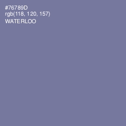 #76789D - Waterloo  Color Image