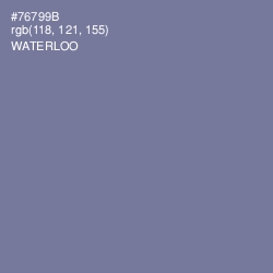#76799B - Waterloo  Color Image