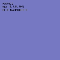 #7679C2 - Blue Marguerite Color Image