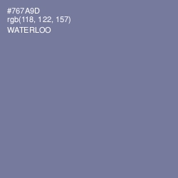 #767A9D - Waterloo  Color Image