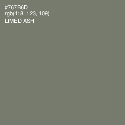 #767B6D - Limed Ash Color Image