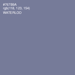 #767B9A - Waterloo  Color Image