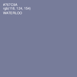 #767C9A - Waterloo  Color Image