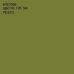 #767D36 - Pesto Color Image