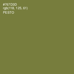 #767D3D - Pesto Color Image