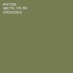 #767D53 - Crocodile Color Image