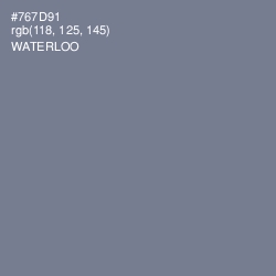 #767D91 - Waterloo  Color Image