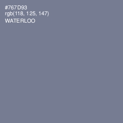 #767D93 - Waterloo  Color Image