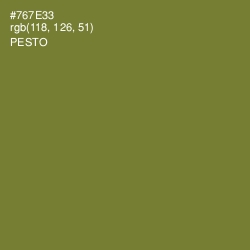 #767E33 - Pesto Color Image