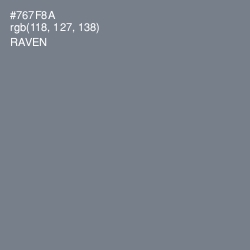 #767F8A - Raven Color Image