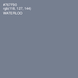 #767F90 - Waterloo  Color Image