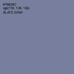 #76809C - Slate Gray Color Image