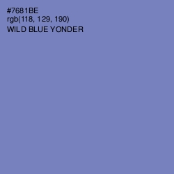 #7681BE - Wild Blue Yonder Color Image