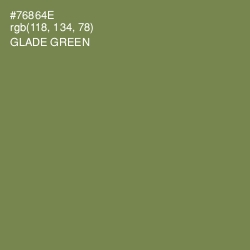 #76864E - Glade Green Color Image