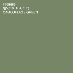 #768666 - Camouflage Green Color Image