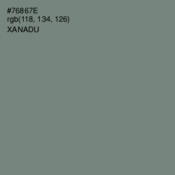 #76867E - Xanadu Color Image