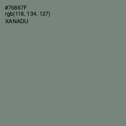 #76867F - Xanadu Color Image