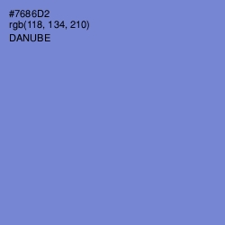 #7686D2 - Danube Color Image