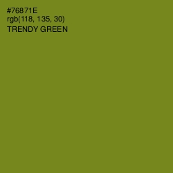 #76871E - Trendy Green Color Image