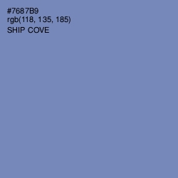 #7687B9 - Ship Cove Color Image