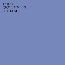 #7687BB - Ship Cove Color Image