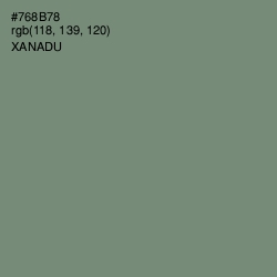 #768B78 - Xanadu Color Image