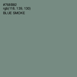 #768B82 - Blue Smoke Color Image