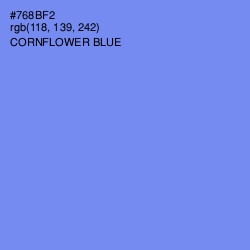 #768BF2 - Cornflower Blue Color Image