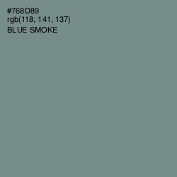 #768D89 - Blue Smoke Color Image