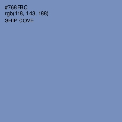 #768FBC - Ship Cove Color Image