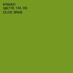 #769A21 - Olive Drab Color Image