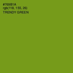 #769B1A - Trendy Green Color Image