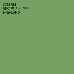 #769F63 - Highland Color Image