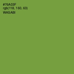 #76A03F - Wasabi Color Image