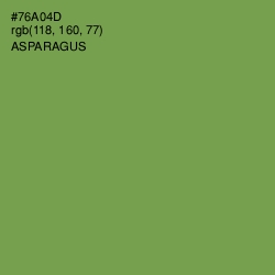 #76A04D - Asparagus Color Image