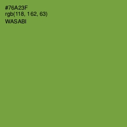 #76A23F - Wasabi Color Image