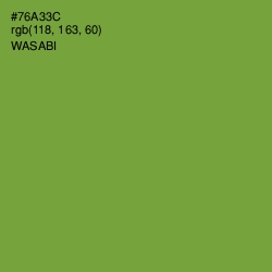 #76A33C - Wasabi Color Image