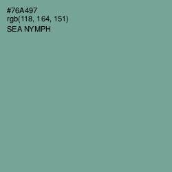 #76A497 - Sea Nymph Color Image